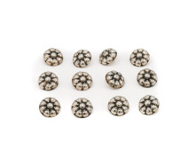 12 Silberknöpfe Trachtenknöpfe in 800 Silber antik silver buttons Sammlerstücke