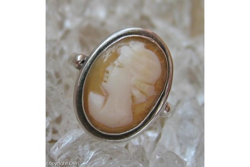 Gemmenring Silberring Ring mit Gemme Frau Fingerring Antik aus Silber 