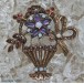 Amethystbrosche Antikbrosche Brosche mit Blumen Amethyst in Silber Jugendstil