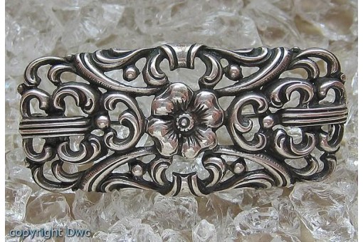 Silberbrosche Blumenbrosche Brosche in 835 Silber Antik Jugendstil Tracht