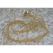 Schieberkette mit Schieber Saphir Safire in vergoldet Kette Antik Länge 75 cm
