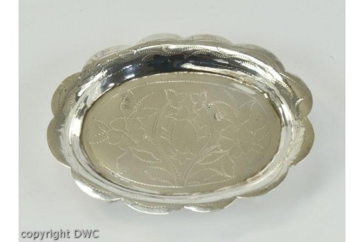 Antike Anbietschale Silberschale Schale in aus 800 Silber mit Füsschen Schale