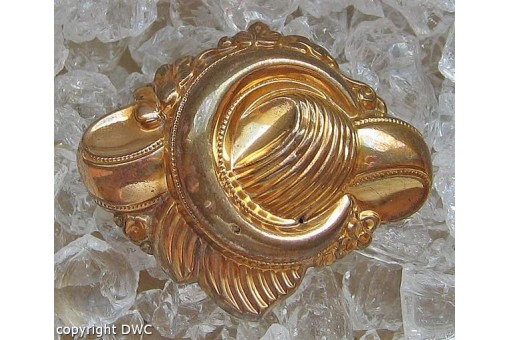 Biedermeierbrosche Brosche Antik Biedermeier Brooch Schaumgold Nr. 10646