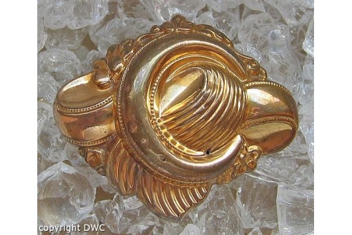 Biedermeierbrosche Brosche Antik Biedermeier Brooch Schaumgold Nr. 10646