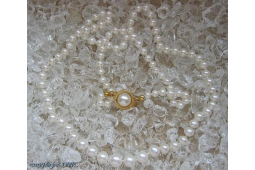 Perlencollier Goldcollier Collier Perle Perlen Perlcollier Perlenkette Kette