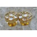 Diamantohrstecker Goldohrstecker Ohrringe mit Diamantrosen aus 750 Gold Damen