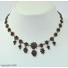 Granatcollier antik Trachten Kette mit Granat Granate Garnet Damen Collier