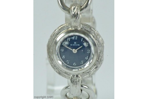 DAU Damen Armbanduhr EDOX Handaufzug in aus 800 Silber Ladys watch silver Uhr