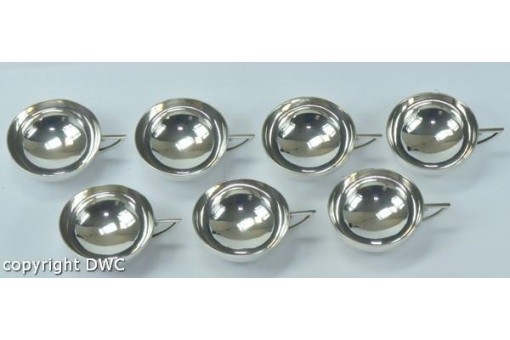 7 Silberschälchen Schnapsbecher Silbertassen in aus 835 Silber silver cup