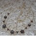 Granatcollier Granatkette mit Granate Trachten vergoldet garnet chain 45 cm